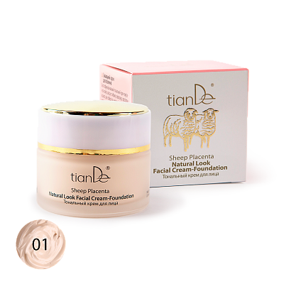Cremă fond de ten pentru față, nuanța 01, 50 g