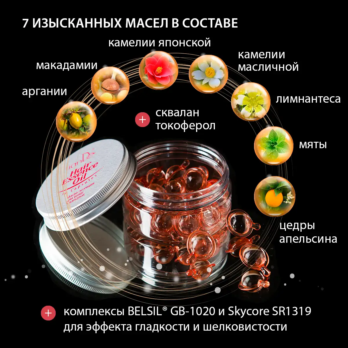Масло-эссенция для волос в капсулах