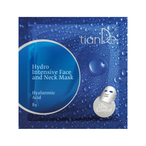 Mască hidratantă pentru față și gât „Acid hialuronic” Pro-Comfort, 1 buc